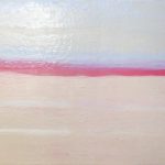 - Ruhe und Weite der Wüste - Dieses Werk eröffnet in seiner horizontalen Ausrichtung dem Betrachter die beruhigende Weite einer minimalistischen, fast abstrakten Landschaft.
